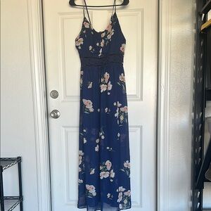 Floral Maxi Dress with Spaghetti Straps